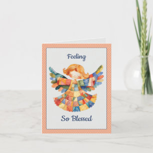 Patchwork Angel Friend Bedankkaart