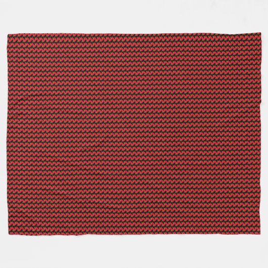 Patchwork Angola Vlag patroon Fleece Deken (Voorkant (Horizontaal))