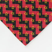 Patchwork Angola Vlag patroon Fleece Deken (Hoek)