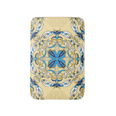 Patchwork Arabische Bloemen Textuur Badmat (Voorkant Verticaal)