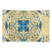 Patchwork Arabische Bloemen Textuur Kussensloop (Achterkant)