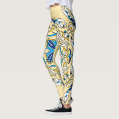 Patchwork Arabische Bloemen  Textuur Leggings (Links)