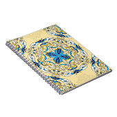 Patchwork Arabische Bloemen Textuur Notitieboek (Rechterzijde)