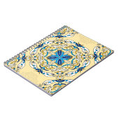 Patchwork Arabische Bloemen Textuur Notitieboek (Linkerzijde)