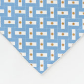 Patchwork Argentinië Vlag Patroon Fleece Deken (Hoek)