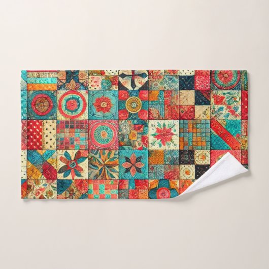 Patchwork Bad Handdoek (Handdoek)