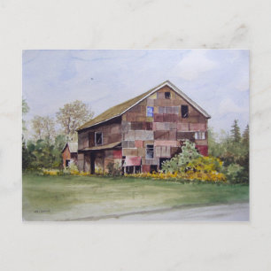 Patchwork Barn-briefkaart Briefkaart