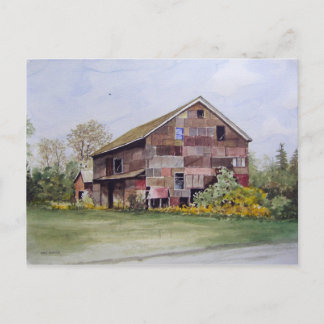 Patchwork Barn-briefkaart Briefkaart