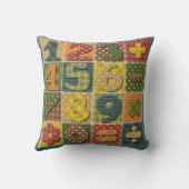 Patchwork Basic Numeral Pattern Kussen (Achterkant)