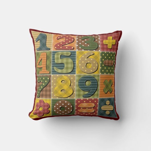 Patchwork Basic Numeral Pattern Kussen (Voorkant)