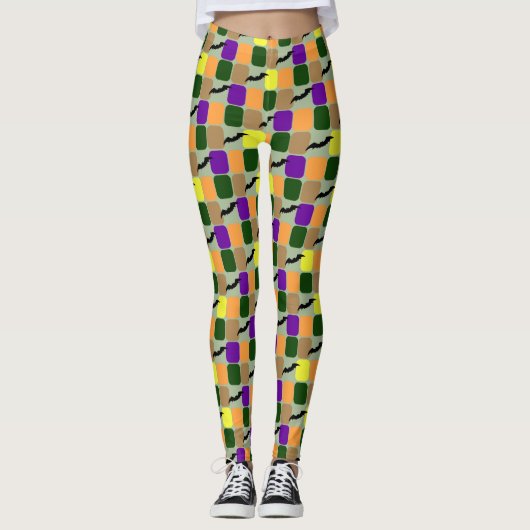 Patchwork Bats Leggings (Voorkant)