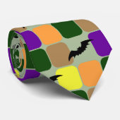 Patchwork Bats Stropdas (Opgerold)