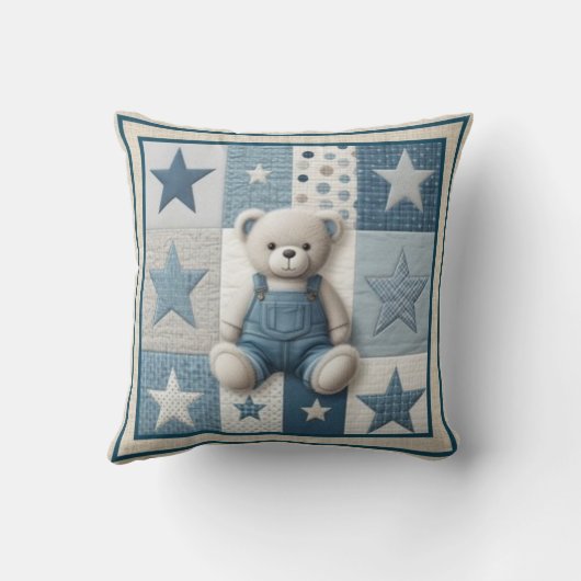 Patchwork Bear Pillow Kussen (Achterkant)
