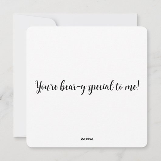 Patchwork Beren Valentijnsdag Feestdagenkaart (Achterkant)