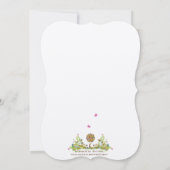 Patchwork betoverde bos bruiloft uitnodiging (Achterkant)