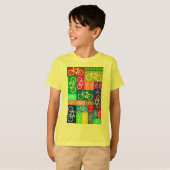 Patchwork Bicycles Art T-shirt (Voorkant volledig)