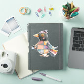 Patchwork Bird Sticker (iPad Cover)