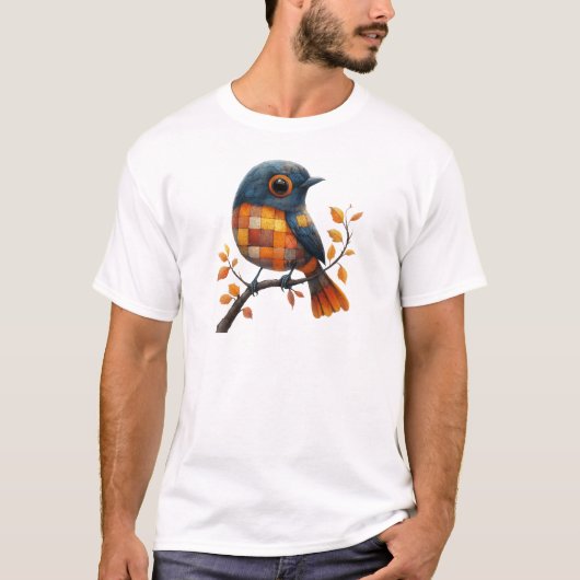 Patchwork Bird T-shirt (Voorkant)