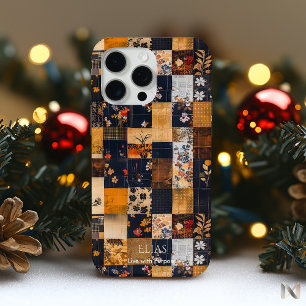 Patchwork Bloem Harmonie – Krachtige Artistieke iPhone 15 Pro Max Hoesje