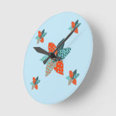 Patchwork Bloem Ronde Klok (Hoek)