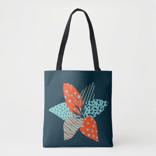 patchwork bloem tote bag (Voorkant)