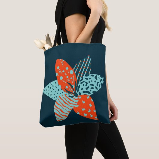 patchwork bloem tote bag (Dichtbij)