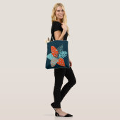 patchwork bloem tote bag (Op model)