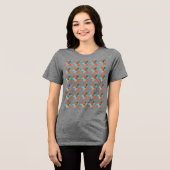 Patchwork Bloem Tri-Blend Shirt (Voorkant volledig)