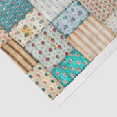 Patchwork Bloemen Quilt Decoupage Tissuepapier (Detail)