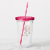Patchwork Blume im Landhausstil Acryl Drinkbeker (Achterkant)