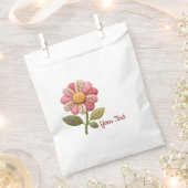 Patchwork Blume im Landhausstil Bedankzakje (Geknipt)