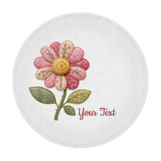 Patchwork Blume im Landhausstil Snijplank