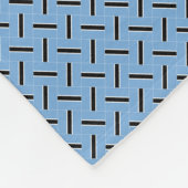 Patchwork Botswana Vlag Patroon Fleece Deken (Hoek)