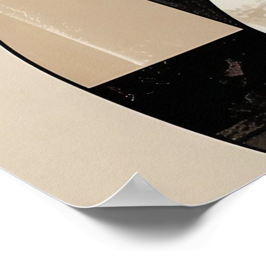 Patchwork Boxer - Geometric Dog Poster (Hoek)