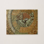  patchwork - bruin legpuzzel (Horizontaal)