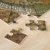  patchwork - bruin legpuzzel (Zijkant)