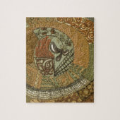  patchwork - bruin legpuzzel (Verticaal)