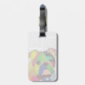Patchwork Bulldog Bagagelabel (Achterkant verticaal)