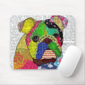 Patchwork Bulldog Muismat (Met muis)