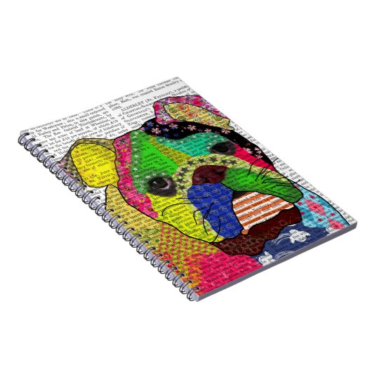 Patchwork Bulldog Notitieboek (Rechterzijde)
