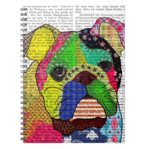 Patchwork Bulldog Notitieboek