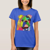 Patchwork Bulldog T-shirt (Voorkant)