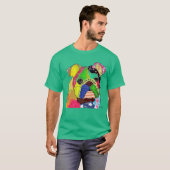Patchwork Bulldog T-shirt (Voorkant volledig)