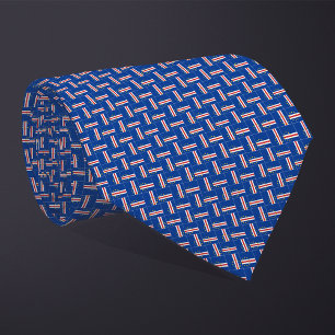 Patchwork Cabo Verde Vlag Patroon Stropdas