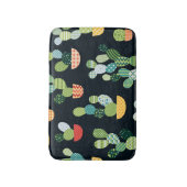 Patchwork Cactus Planten Naadloze Patroon Badmat (Voorkant Verticaal)
