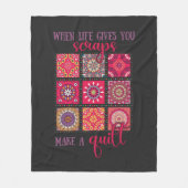 Patchwork Cadeau voor Quilters Fleece Deken (Voorkant)