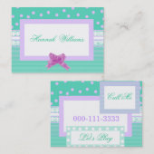 Patchwork Calling Card Contactkaartje (Voorkant / Achterkant)