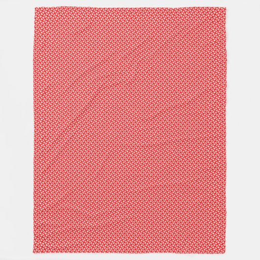 Patchwork Canada Vlag Patroon Fleece Deken (Voorkant)