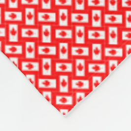 Patchwork Canada Vlag Patroon Fleece Deken