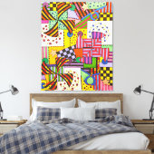 Patchwork Canvas Afdruk (Insitu (Slaapkamer))